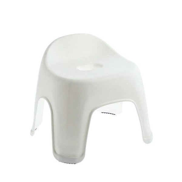 Plastic Backrest Stool Living Room