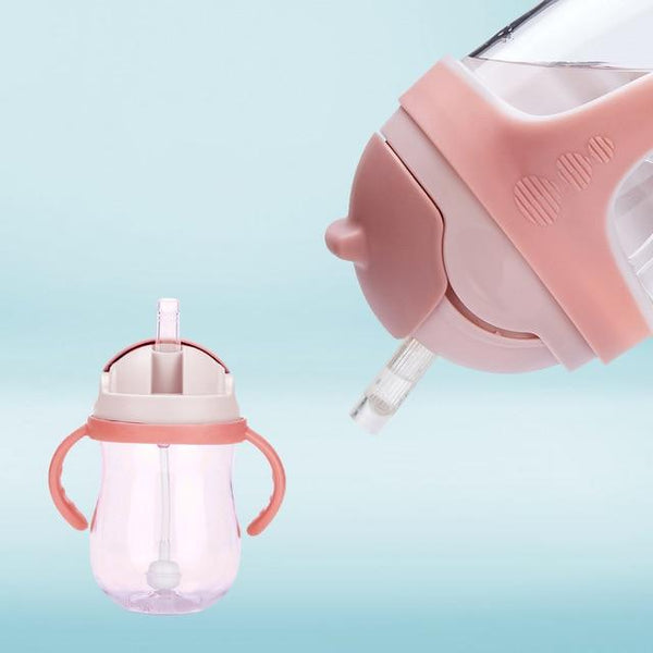 Water Straw Drinking Training Feeding Bottle