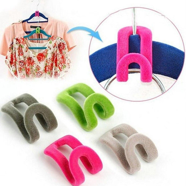 Flocking Clothes Hanger Easy Hook