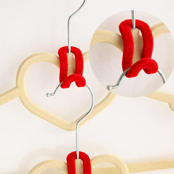 Flocking Clothes Hanger Easy Hook