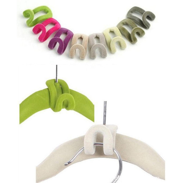 Flocking Clothes Hanger Easy Hook