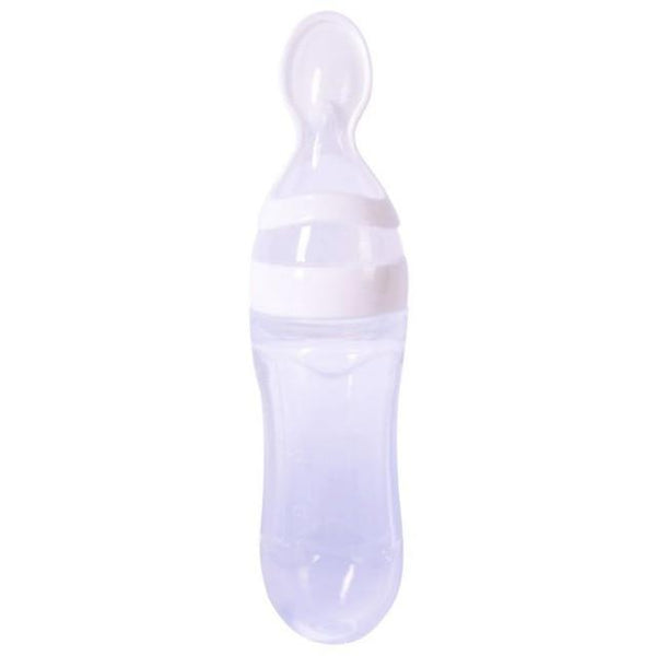 Squeeze Spoon Milk Feeding Bottle Cup