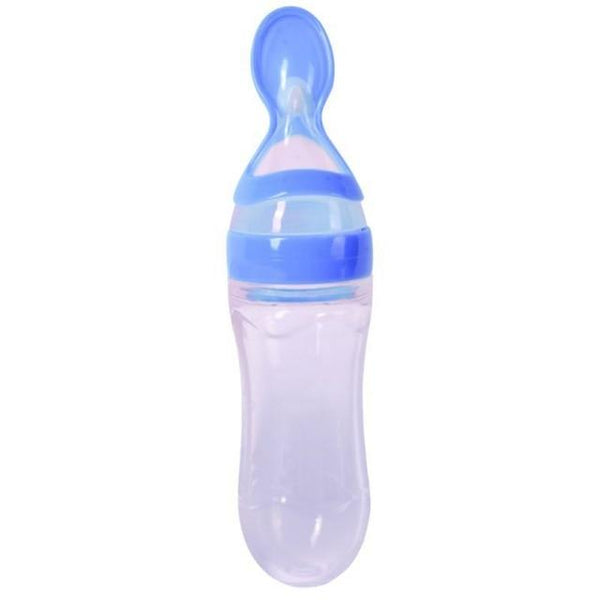 Squeeze Spoon Milk Feeding Bottle Cup