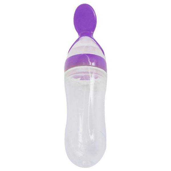 Squeeze Spoon Milk Feeding Bottle Cup
