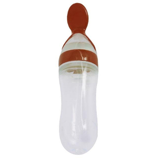 Squeeze Spoon Milk Feeding Bottle Cup